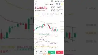 Bitcoin live chart | 23rd nov 2021 | #shorts #crypto #livechart #binance #bitcoin