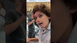 9 year old kid plays Vivaldi with us and shocks the entire airport &hellip; 🤯