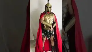 Knight Roman Spartan Suit of Armor Muscle Set-Shield - Helmet- arm guard -leg guard- Halloween