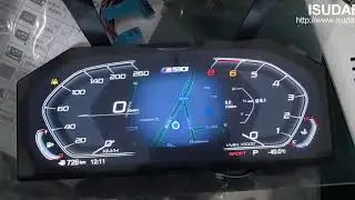 Map Display Theme | ISUDAR Digital Cluster For BMW | Real-Time Map Tracking | Map Theme