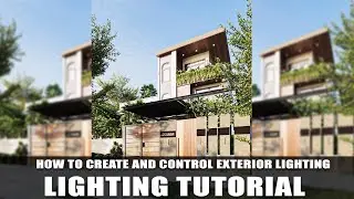 How to create and control Exterior Lighting  Corona Renderer  Tips n Tricks
