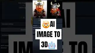 2D Image to 3D Model #AI #artificialintelligence #aigenerated