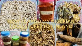Nigerian Food Stuffs Unboxing.| Nigeria to Finland.