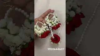 Artificial flowers Jewellery /haldi jewellery/ #haldijewellery  #floraljewelleryforhaldi