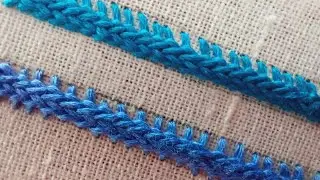 152- Plaited Braid stitch|Beginners Embroidery ( Ep _35)