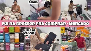 Dei banho nas meninas, mercado, comprei pessoalmente 