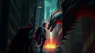 fusion of hero and dragon #animation #marvel #ai #avengers #midjourney #fusion #edit