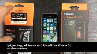 Spigen Rugged Armor and Glas-tR for iPhone SE