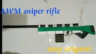 How to make paper gun | easy origami | how to make awm sniper gun with paper #origami #artandcraft
