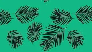 Black in Teel green Branches for palm sunday - Free Church Backgrounds 004