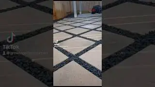 Black star patio design