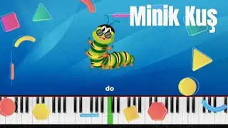 &Ccedil;ocuklara Piyano dersi I Mini mini bir kuş donmuştu