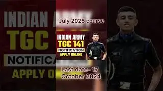 Technical Graduate course (TGC) notification 2025