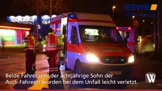 Mainz-Kastel: Weiterer Unfall auf Wiesbadener Stra&szlig;e