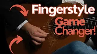 Best right hand position for fingerstyle guitar! How to place your right hand.