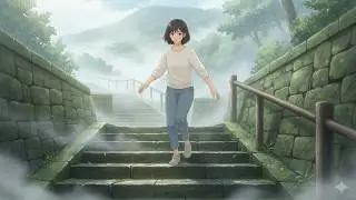 Peaceful Anime Daily Life in a Foggy Mountain Village |  Ghibli Style Video