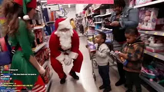 Santa Esfand and Elf Bonnie making random Kids' Christmas in Walmart