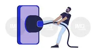 Unplugging from technology 2D animation