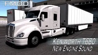 ATS 1.37 - Kenworth T680 New Engine Sound - Driving with open windows - Utah