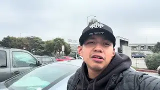 eating Filipino food from a food truck 