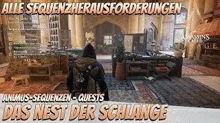 Assassin's Creed Mirage: Das Nest der Schlange - Alle Sequenzherausforderungen (Animus-Sequenz 100%)