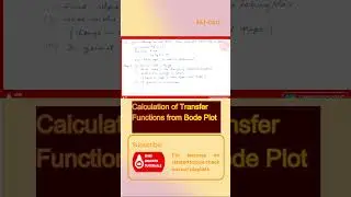 Calculation of Transfer Functions from Bode Plot  #electricalengineering #controlsystem #control