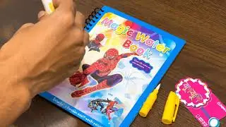Spiderman Reusable Magic Water Coloring Book