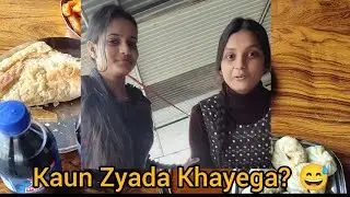 Food Vlog Challenge 😋 | Momos Burger Patties With Friend| Full Masti 🤍#FoodVlog #FoodChallenge 