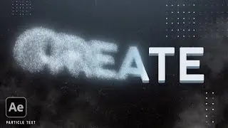 Particle Text Effect | After Effects Tutorial