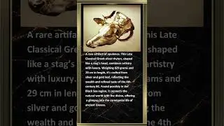 Greek Silver Rhyton in the Shape of a Stag&rsquo;s He