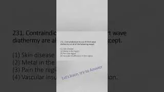 Physiotherapy MCQ | Question 231 |