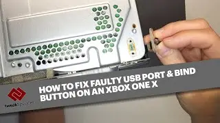 How to repair Xbox One X Bind Button and USB Port - Replacing broken motherboard USB Bind Connector