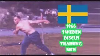 1966 SWEDEN DISCUS TRAINING MEN:  Erik Uddebom and ? (who knows other names)