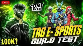 FF LIVE TOP 1 GUILD TEST 1VS4 | ROAD TO 1OK ON LIVE | LIVE GUILD TESTING#ffli #freefireliveguildtest