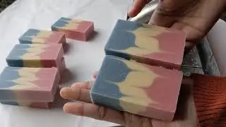 Taiwan swirl technique cold process soap making