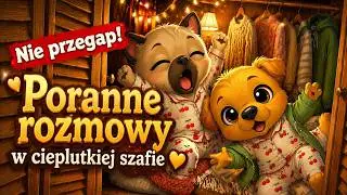 Poranne rozmowy w cieplutkiej szafie.