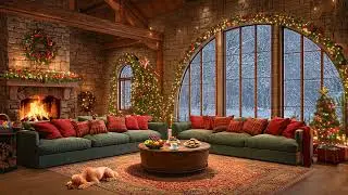 Calm Music Plus Warm Jazz Piano Fireplace 🎶 Relax Nerves And Breathing 🔥 Seamless Cozy Flow