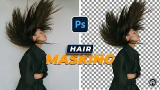 Hair masking with select and mask in photoshop | Background remove | Cut out hair