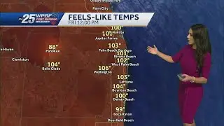Tracking rain and high heat