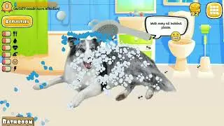 Dog getting Fresh  Taking a Bath Only | Real Pets by FRUWEE