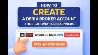 HOW TO CREATE A DERIV BROKER ACCOUNT THE RIGHT WAY(For Beginners)