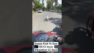Scoopy VS Gear 125 ‼️DILUAR PREDIKSI‼️#bali #test #acceleration #honda #yamahagear125 #scoopyfi