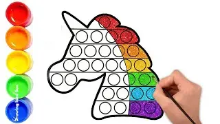 Draw Horse Pop It & Learn Colors with Circles! 🐴🟣🟡 | Baby Shark Do Do Do 🎶 | Color Wing for Kids