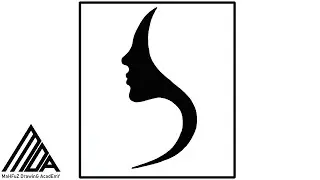 Beautiful Woman Side Profile Silhouette Drawing || Human Head Silhouette || Step by Step Drawing