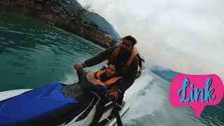 Girls enjoy Jetski ride #girl #jetski #himachalpradesh