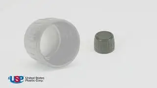 Black Tamper Evident Screw Cap with Foam/Aluminum Liner for AP28 Bottle | U.S. Plastic Corporation&reg;
