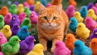 Catch Color Chicken, Cute Chicken, Duck, Rainbow Chicken, Rabbit, Cute Animals
