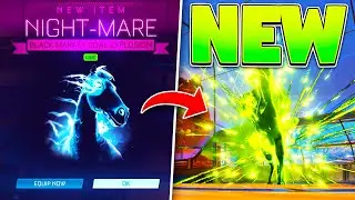 New NIGHT-MARE Black Market Goal Explosion In The Item Shop On Rocket League!