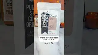 Make a COFFEE BAG label with us! ☕️ (labeling coffee pouches) #coffee
