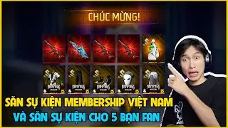 Freefire| Th&agrave;nh Mốc Săn Shop Membership  V&agrave; Khủng Long Họa Sĩ  Cho 4 Bạn Fan #TiepluaFFWS